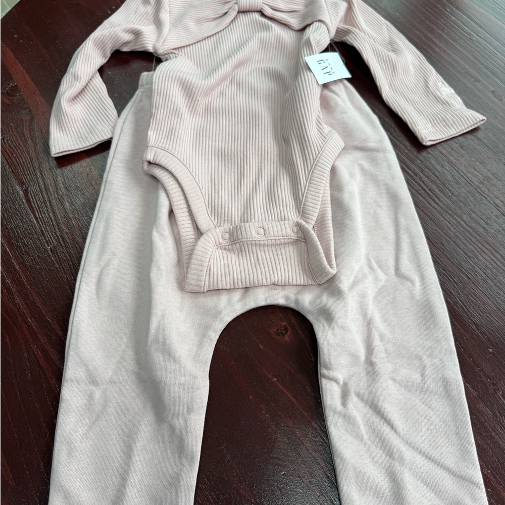 Ribbed Pink Kids One Piece